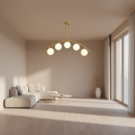 نجفه - ستيل  - ذهبي - 45x90 سم