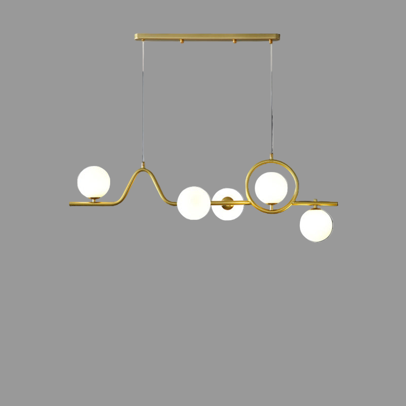 Ceiling Lamp -Steel - Gold - 100x170 cm
