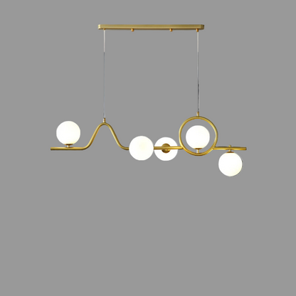 Ceiling Lamp -Steel - Gold - 100x170 cm