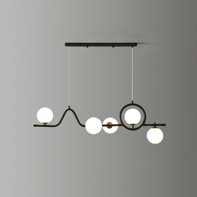 Ceiling Lamp -Steel - Black - 100x170 cm