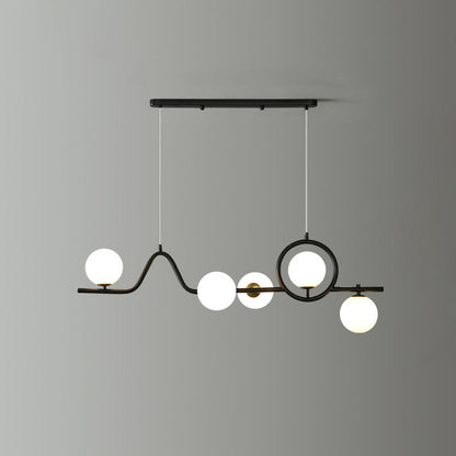 Ceiling Lamp -Steel - Black - 100x170 cm