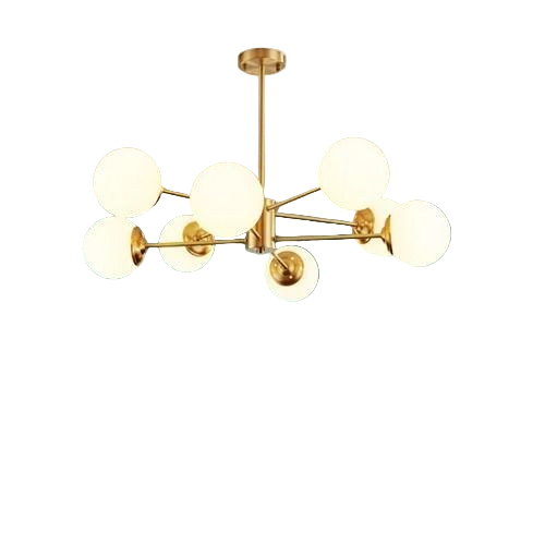 Ceiling Lamp -Steel - Gold - 45x90 cm