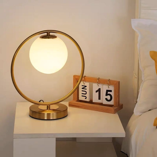 Table Lamp -Steel - Gold- 30x25 cm