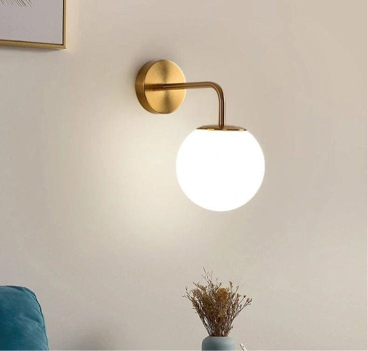 Wall Lamp -Steel - Gold- 30x15 cm