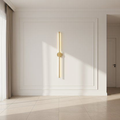 Wall Lamp -Steel - Gold- 100x11 cm