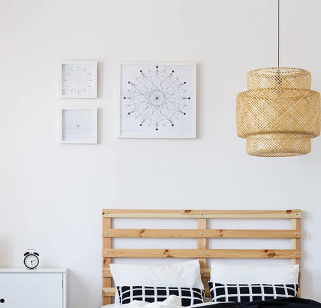 مصباح سقف - بيج - 38 × 38 × 38 سم