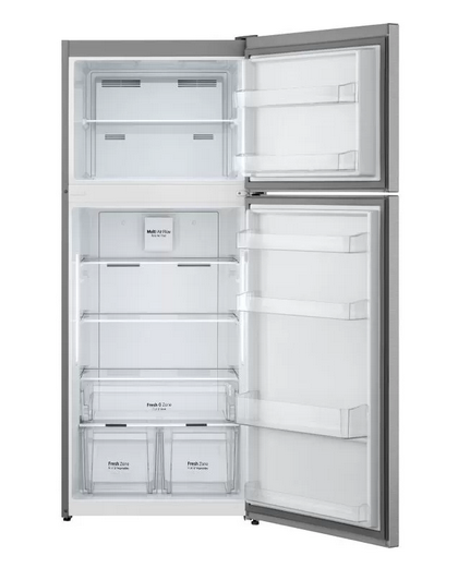 LG Refrigerator 400 Liter Top Mount Freezer Multi Air Flow Digital Touch Inox GTF402SVAN