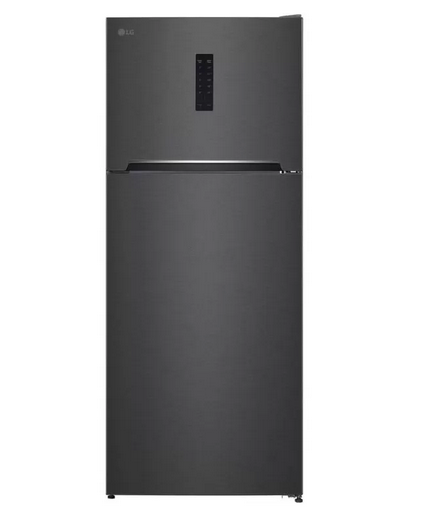 LG Refrigerator 410 Liter Top Mount Freezer Black Multi Air Flow GTF402SBAN