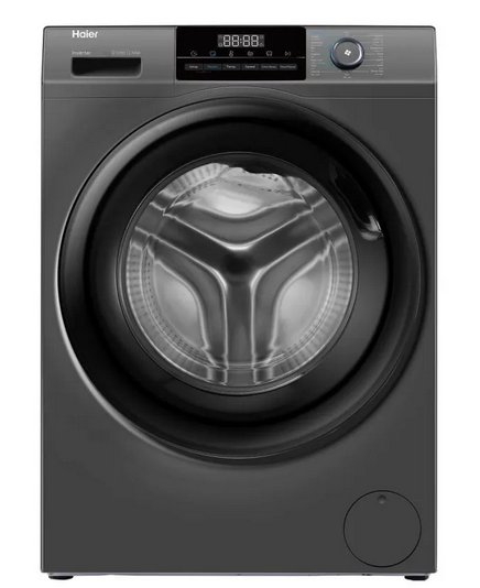 Haier Washing Machine 8Kg Inverter 1400 Rpm With Steam Silver HW80-BP14929AS6