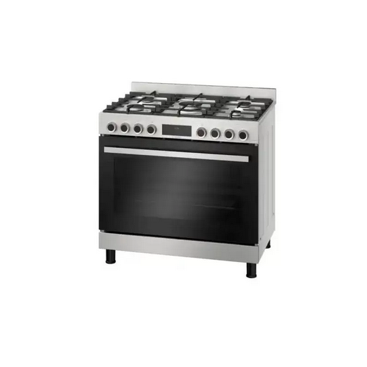 Bosch Cooker 90 * 60 cm 5 Burners Cast Iron Stainless Steel HIZ5G7W51S