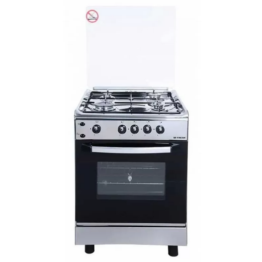 Fresh Gas Cooker 4 Gas Burners 55x55 cm Black Forno-17266