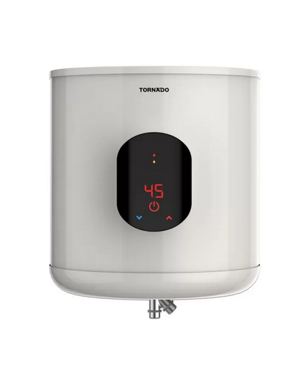 Tornado Electric Water Heater 35 Litre Digital Screen Off White EWH-S35CSE-F