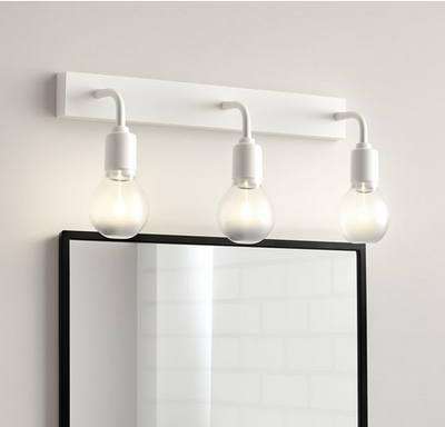 Wall Lamp - Metal - White -  60 x 60 x 120 cm