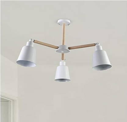 Ceiling Lamp - Metal - White -  60x60x120