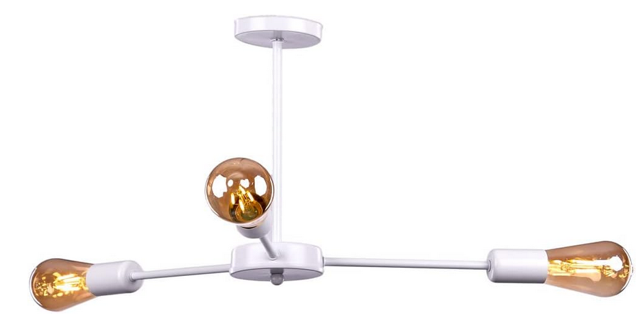 Ceiling Lamp - Metal - White -  50x30x100cm