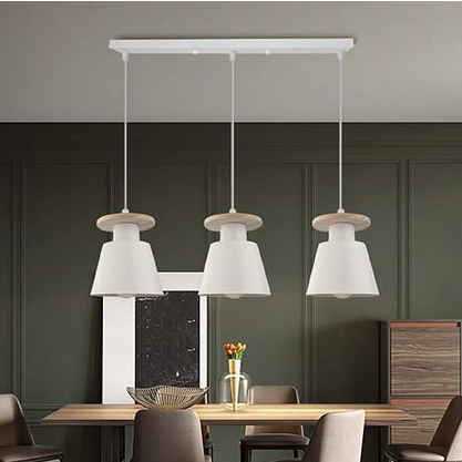 Ceiling Lamp - Metal - White -  15x15x16