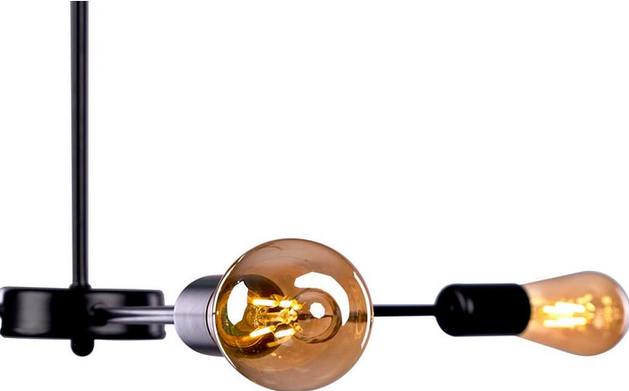 Ceiling Lamp - Metal - Black -  50 x 30 x 100 cm