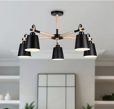 مصباح سقف - معدن - أسود وبيج - ‎ 60x60x120