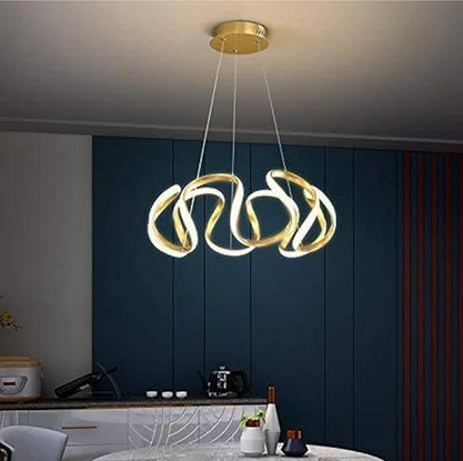 مصباح سقف - معدن - ذهبي - ‎ 60x60x120