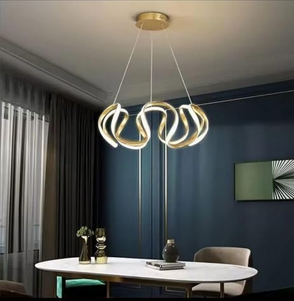 مصباح سقف - معدن - ذهبي - ‎ 60x60x120