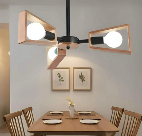 Ceiling Lamp - Metal - Black -  60x60x120