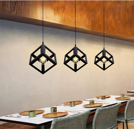 مصباح سقف - معدن - أسود - ‎ ‎40 × 50 × 40 سم