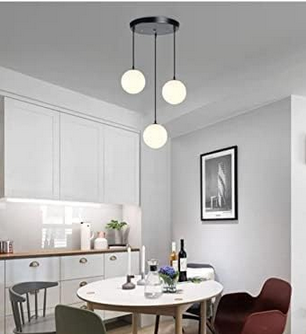 Ceiling Lamp - Metal - Black - 60 x 60 x 120 cm