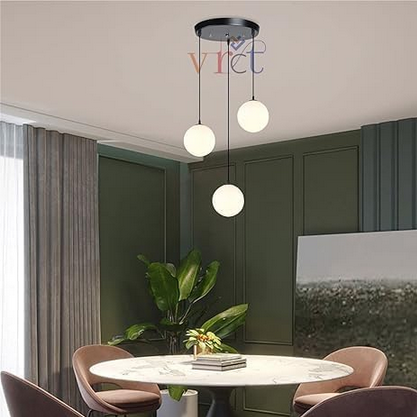 Ceiling Lamp - Metal - Black - 60 x 60 x 120 cm