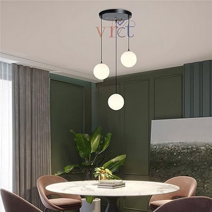 Ceiling Lamp - Metal - Black - 60 x 60 x 120 cm