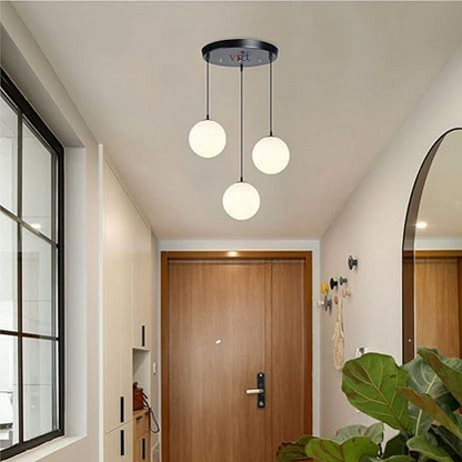 Ceiling Lamp - Metal - Black - 60 x 60 x 120 cm