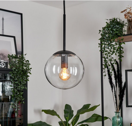 Ceiling Lamp - Metal - Black - 60 x 60 x 120 cm