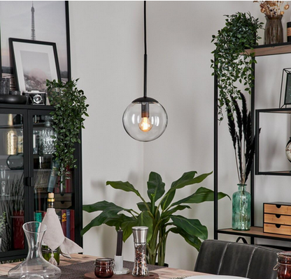 Ceiling Lamp - Metal - Black - 60 x 60 x 120 cm