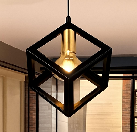 مصباح سقف - معدن - أسود - 60 × 60 × 120 سم