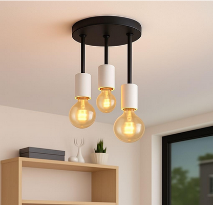 مصباح سقف - معدن - أسود - ‎60 × 60 × 120 سم