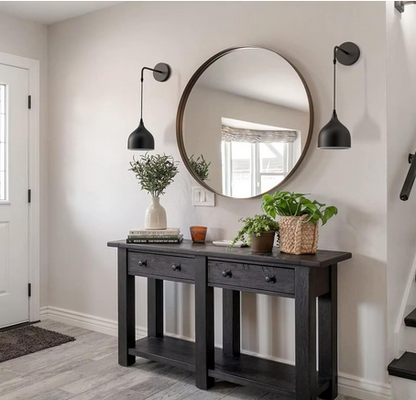 Wall Lamp - Metal - Black - 15 x 15 x 10 cm