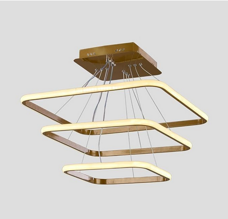 مصباح سقف - معدن - ذهبي - ‎60 × 60 × 120 سم