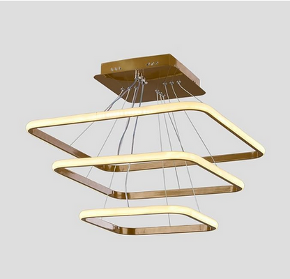 مصباح سقف - معدن - ذهبي - ‎60 × 60 × 120 سم