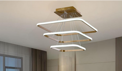 مصباح سقف - معدن - ذهبي - ‎60 × 60 × 120 سم