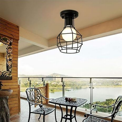 مصباح سقف - معدن - أسود - ‎60 × 60 × 120 سم