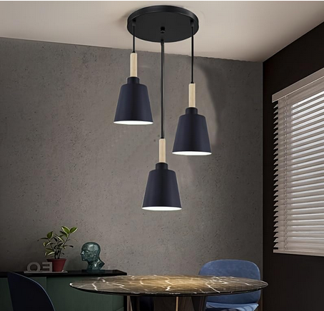 مصباح سقف - معدن - أسود - ‎60 × 100 سم