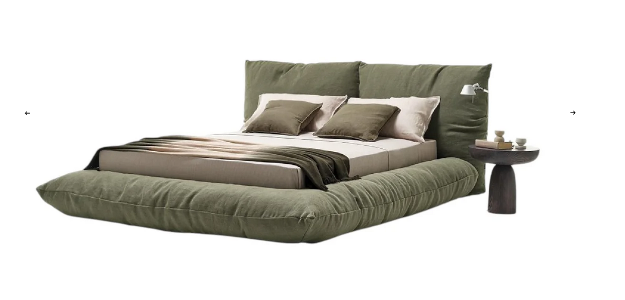 Bed - Natural Wood - Oka - Green - Multi Size