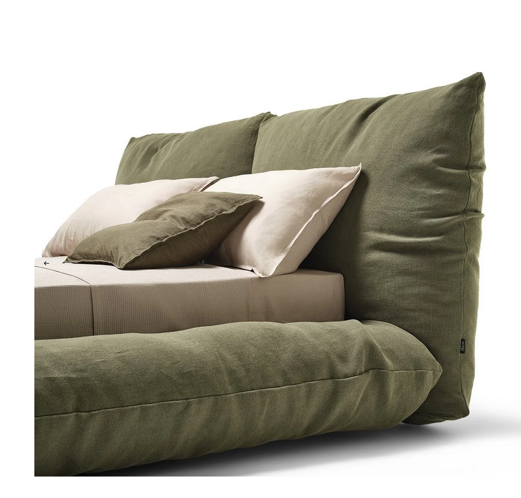 Bed - Natural Wood - Oka - Green - Multi Size