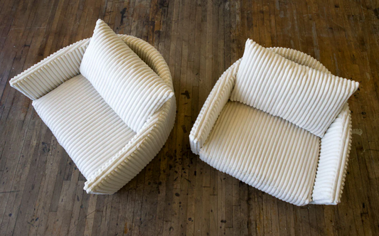 كرسي - خشب طبيعي - أقمشة متعددة - ألوان متعددة - 100×95×80 سم