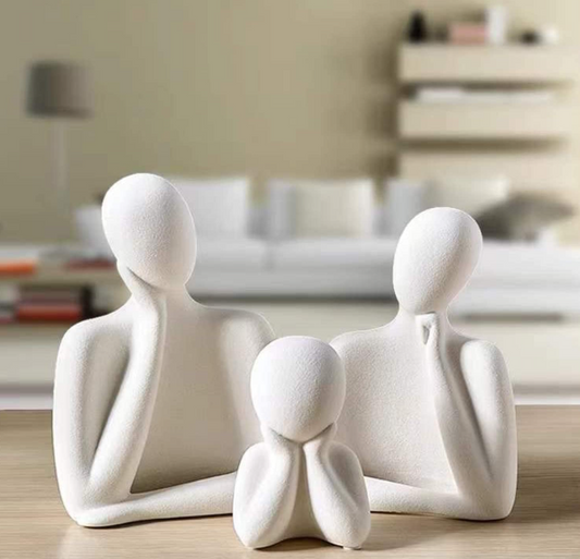Set Of Decoration - 3 Pieces - Pottery - Multi Color