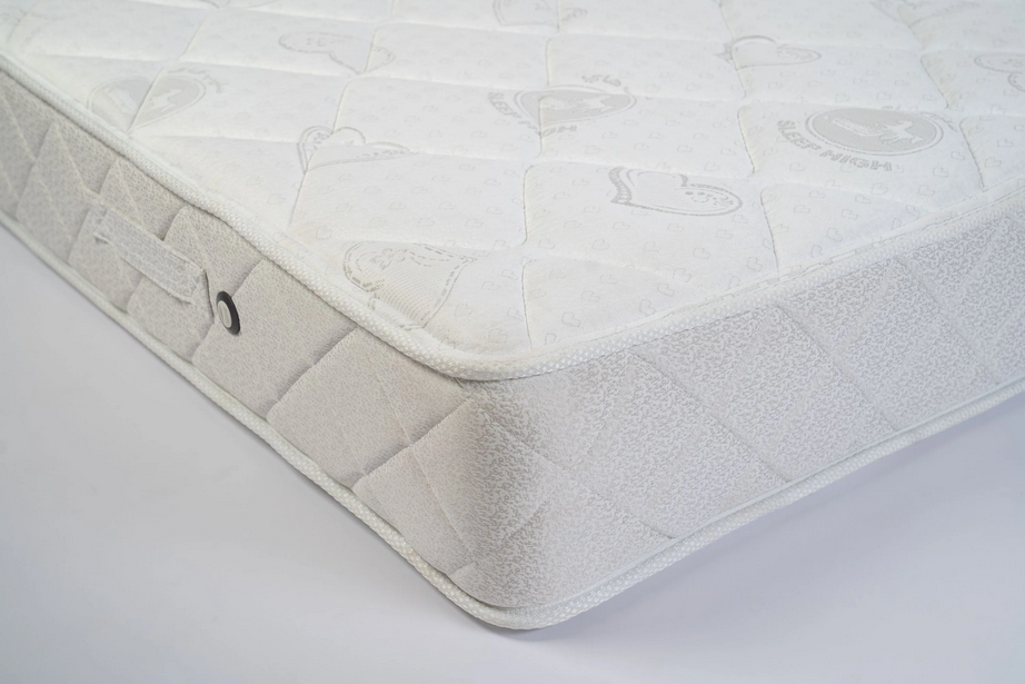 German Bonnell Mattress - Double Net - Gold & White - 190 x 200 x 25 cm