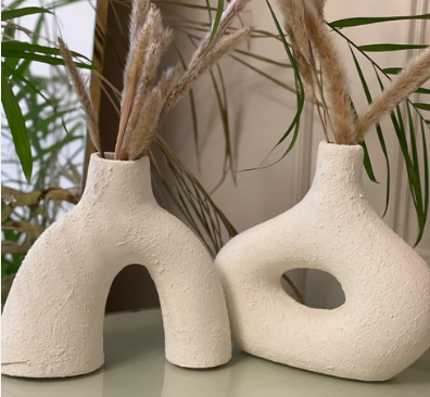 Set Of Decoration - 2 Pieces - Off White