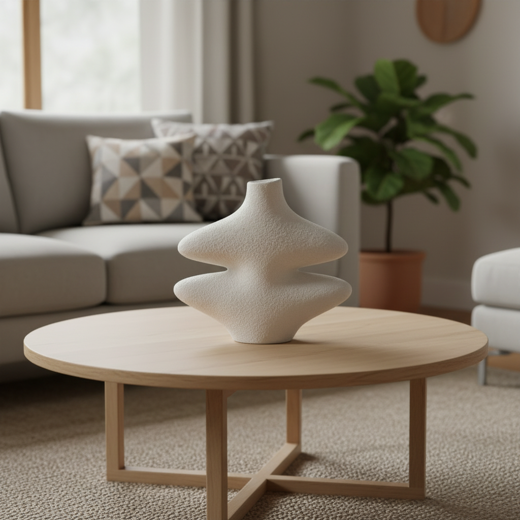 Vase - Pottery - White