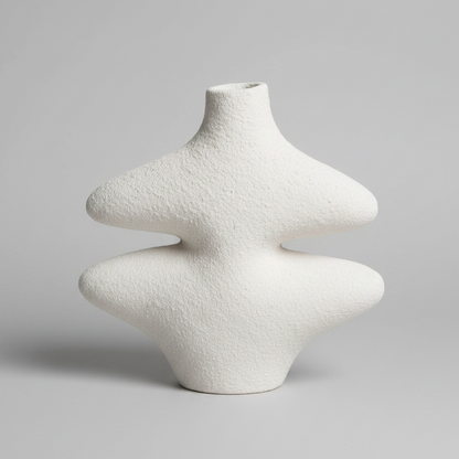 Vase - Pottery - White