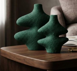 Set Of Decoration - Pottery - Navy Green