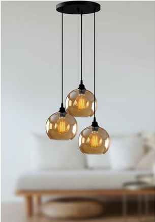 مصباح سقف - معدن - أسود - ‎ 60x60x120